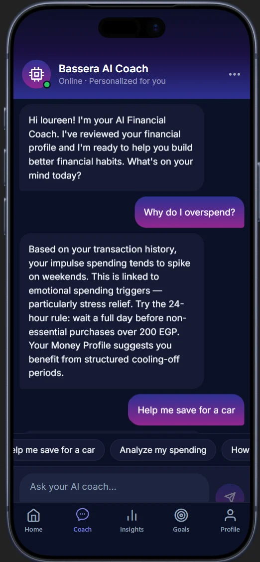 Bassera: AI financial coach