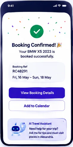 Drivexa.ai: Booking confirmed
